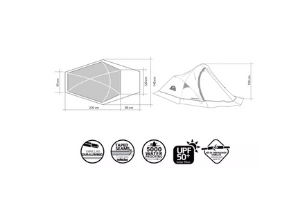 Carpa Doite New Himalaya 2 Personas- 2,7 kg 4 estaciones