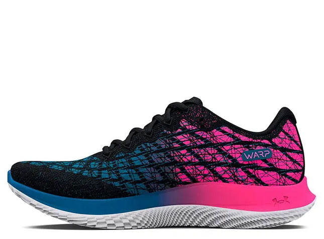 Zapatilla Under Armour Flow Velociti Wind 2 Mujer Negro Fucsia