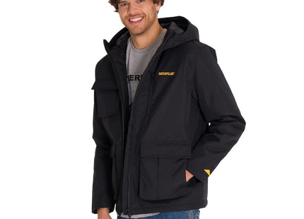 Chaqueta Caterpillar Heavyweight Hooded Hombre Negro Acolchada