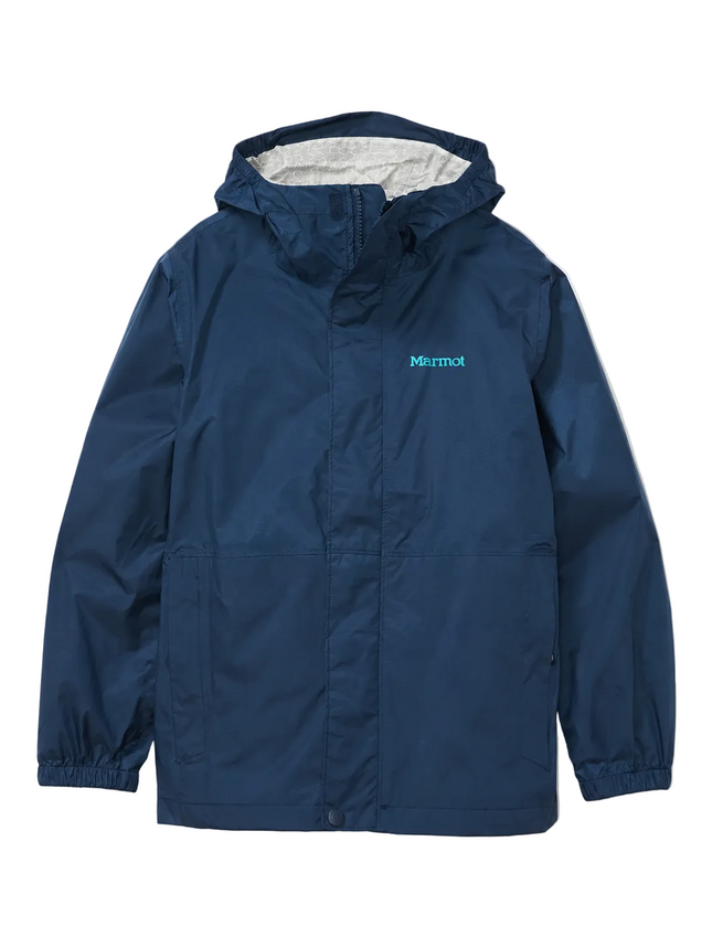 Chaqueta Marmot PreCip Eco Niña Azul Marino NanoPro Impermeable