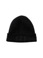 Gorro Beanie Gap Logo Bebé Negro Algodón Orgánico