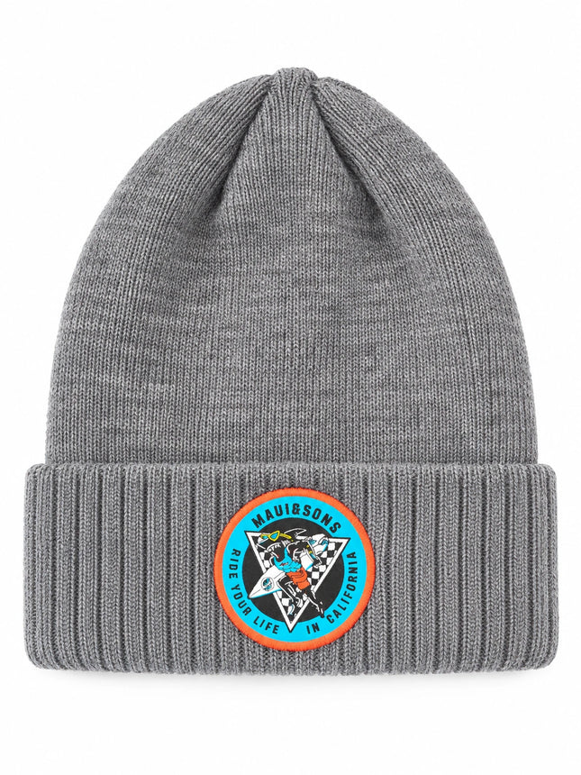 Gorro Maui and Sons Liso Shark Niño/a Gris