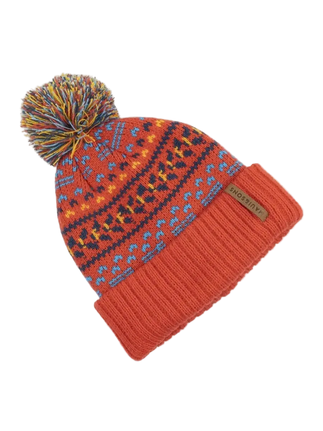 Gorro Maui and Sons Liso Pompón Niño/a Rojo