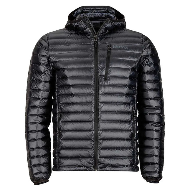 Chaqueta Marmot Quasar Nova Hoodie Hombre Negro Pluma 800FP