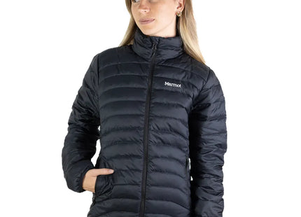 Chaqueta Marmot Aruna Mujer Negro Pluma 600 Down Defender II