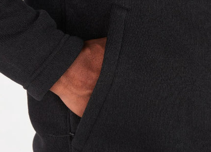 Polar Marmot Drop Line Hombre Negro Fleece Flatlock DriClime