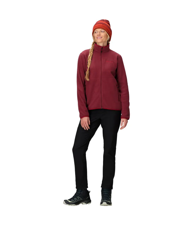 Polar Marmot Rocklin Full Zip Mujer Claret Vino Fleece