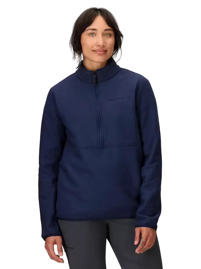 Polar Marmot Rocklin 1/2 Zip Mujer Azul Marino Repreve Reciclado
