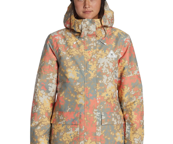 Chaqueta Nieve DC Cruiser Mujer Coral Impermeable 10K ProFill