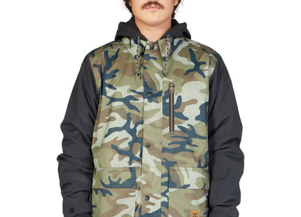 Chaqueta Snowboard DC Bandwidth Hombre Verde Militar 15K Profill