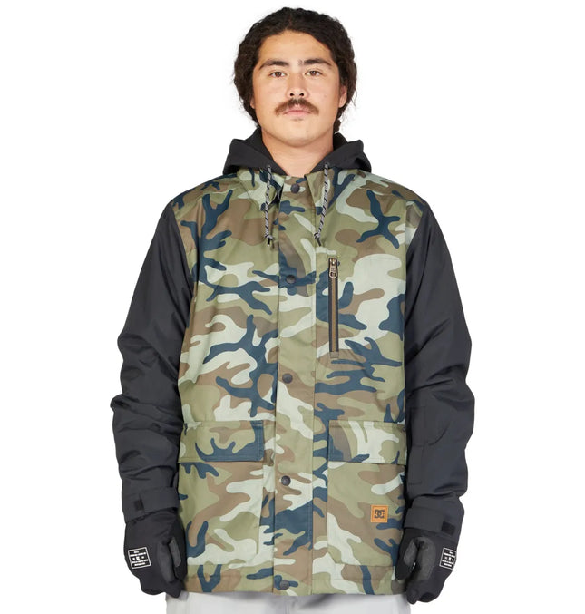 Chaqueta Snowboard DC Bandwidth Hombre Verde Militar 15K Profill