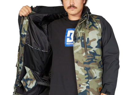 Chaqueta Snowboard DC Bandwidth Hombre Verde Militar 15K Profill
