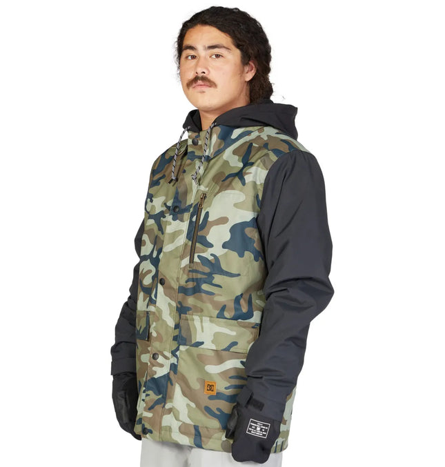 Chaqueta Snowboard DC Bandwidth Hombre Verde Militar 15K Profill