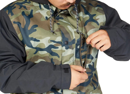 Chaqueta Snowboard DC Bandwidth Hombre Verde Militar 15K Profill