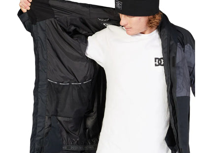 Chaqueta Snowboard DC Defy Hombre Negro Impermeable 10K Profill