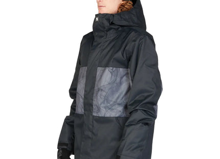 Chaqueta Snowboard DC Defy Hombre Negro Impermeable 10K Profill