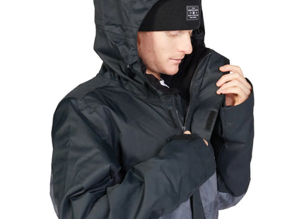 Chaqueta Snowboard DC Defy Hombre Negro Impermeable 10K Profill
