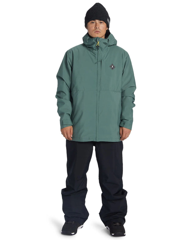 Chaqueta Nieve DC Basis Hombre Verde Oscuro Impermeable 10K