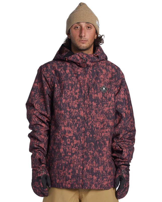 Chaqueta Nieve DC Basis Print Hombre Estampado Impermeable 10K