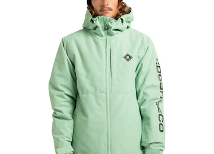 Chaqueta DC Basis Snow Hombre Verde Pálido Negro 10K Profill