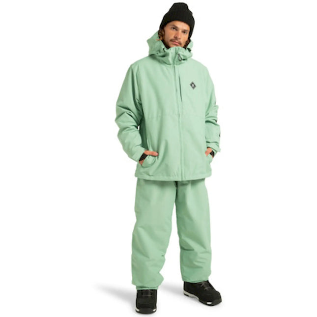 Chaqueta DC Basis Snow Hombre Verde Pálido Negro 10K Profill