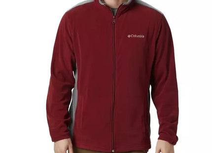 Polar Columbia Klamath Range II Hombre Burdeos Gris Microfleece