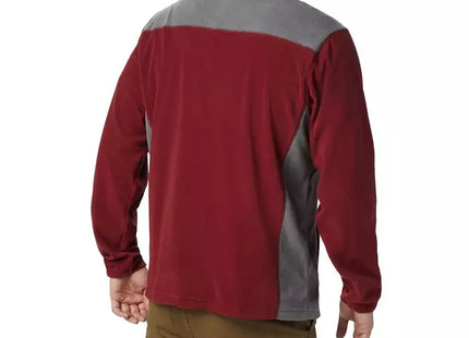 Polar Columbia Klamath Range II Hombre Burdeos Gris Microfleece