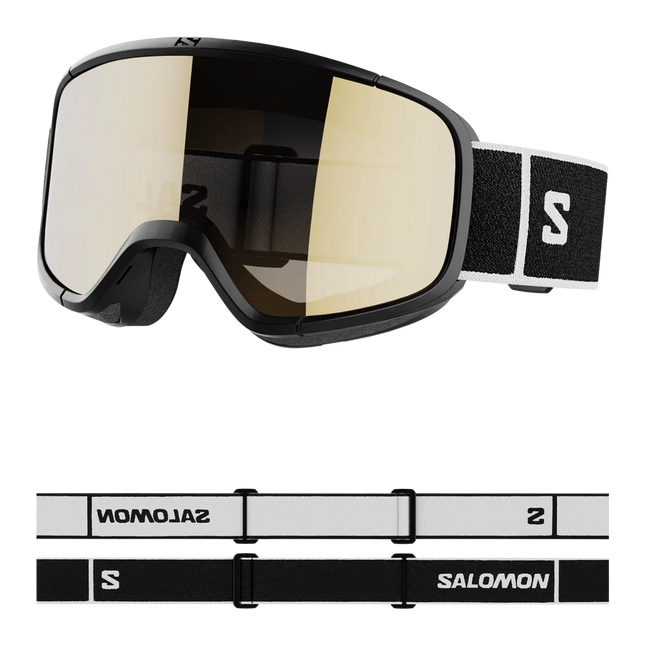 Antiparras Nieve Salomon Aksium 2.0 Access LBF Negro Flash Gold Cat 2