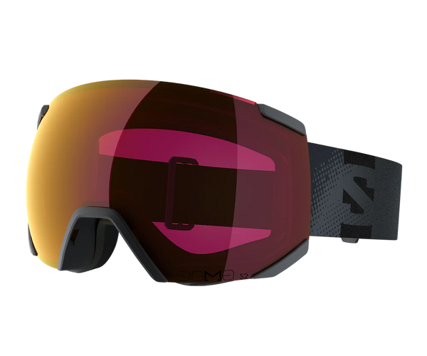 Antiparras Nieve Salomon Radium Sigma Ebony Rojo Cat 2 Ski Snowboard