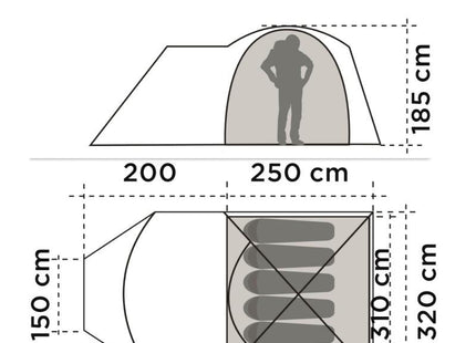 Carpa Doite Llaima AXR 6 personas