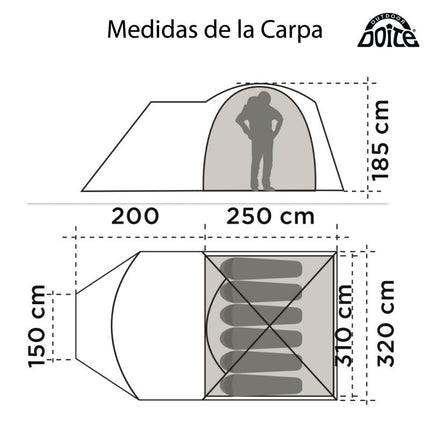 Carpa Doite Llaima AXR 6 personas