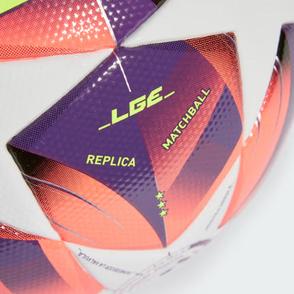 BALON ADIDAS UWCL LEAGUE BLANCO ROJO - PELOTA FUTBOL BLANCA ROJA