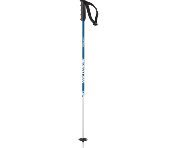 Bastón Ski Niño Salomon Brigade Jr Azul Aluminio Junior