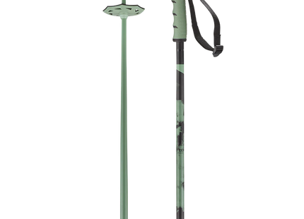 Bastón Ski Salomon Steep Verde Iceberg Negro Aluminio Freeride