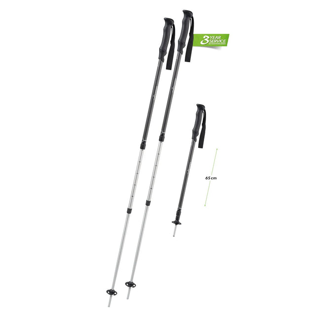 Bastón Ski Komperdell Wild Rambler Aluminio 7075 Ajustable Gris