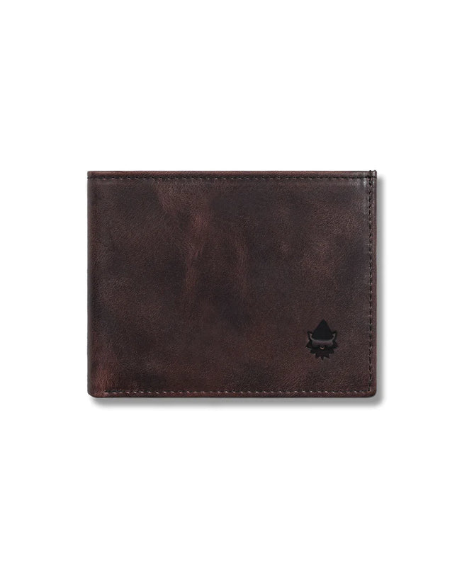 Billetera Gnomo Lumi De Cuero Con Porta Tarjetas Color Cuero Cafe