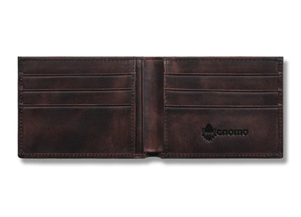 Billetera Gnomo Lumi De Cuero Con Porta Tarjetas Color Cuero Cafe