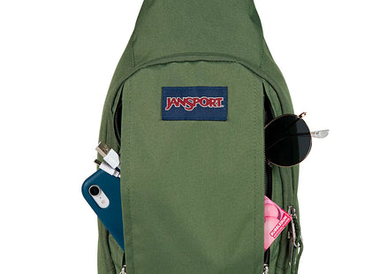 Bolso Sling Jansport Move 6L Verde Oliva Cruzado Urbano