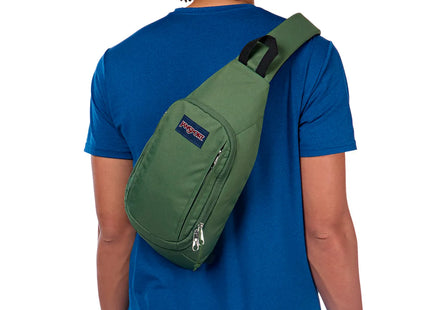 Bolso Sling Jansport Move 6L Verde Oliva Cruzado Urbano