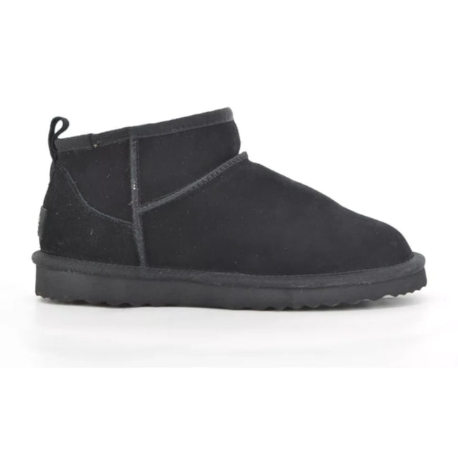 Bota Due Verona Niña Negro Gamuza Chiporro Invierno