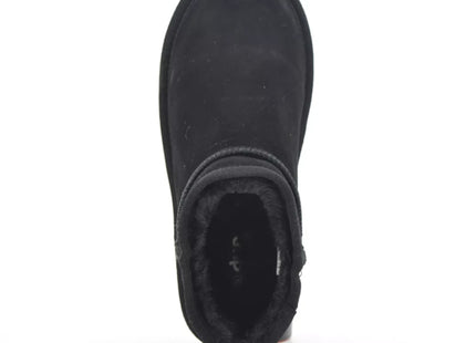 Bota Due Verona Niña Negro Gamuza Chiporro Invierno