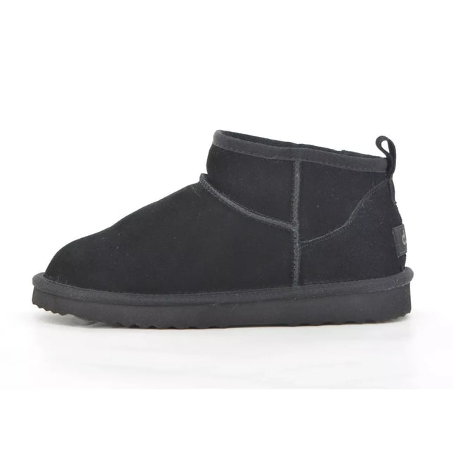 Bota Due Verona Niña Negro Gamuza Chiporro Invierno