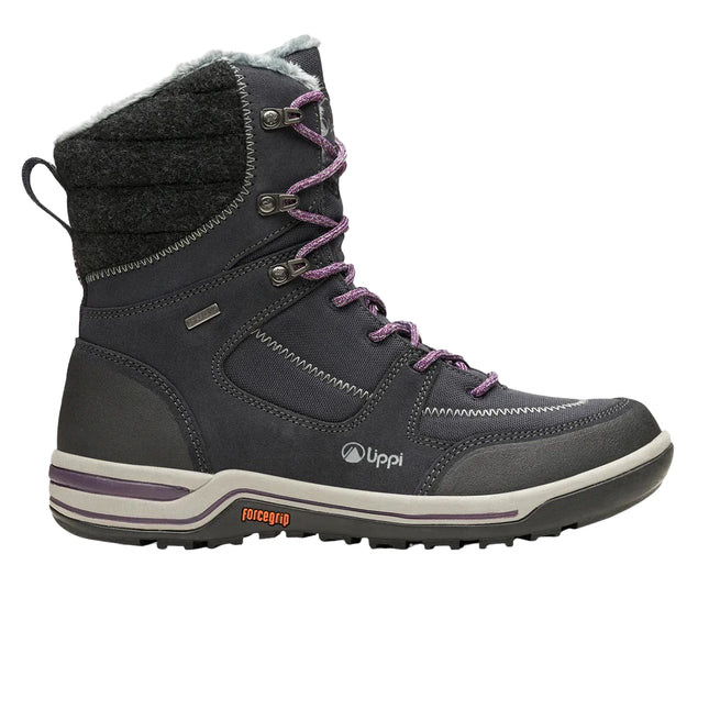Bota Lippi Polar Light Mujer Negro Térmica Impermeable Invierno