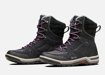 Bota Lippi Polar Light Mujer Negro Térmica Impermeable Invierno