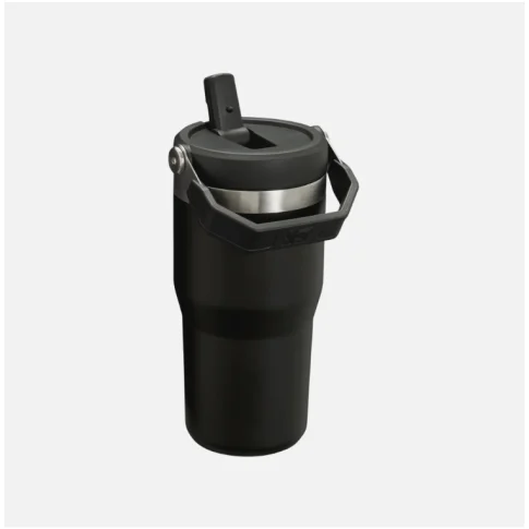 Botella Stanley IceFlow Flip Straw Tumbler 591ml Negro Acero