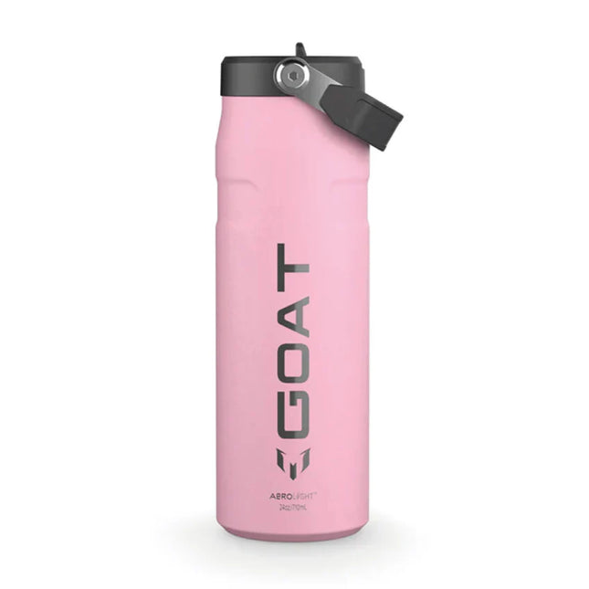 BOTELLA FLIP STRAW AEROLIGHT PINK MESSI X STANLEY 710 ML