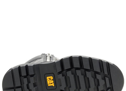 Botín Caterpillar Bolder Zip Mujer Negro Gamuza Urbano