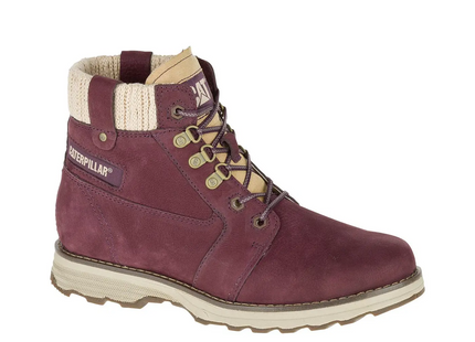 Botín Caterpillar Charli Mujer Café Cuero Nubuck Urbano