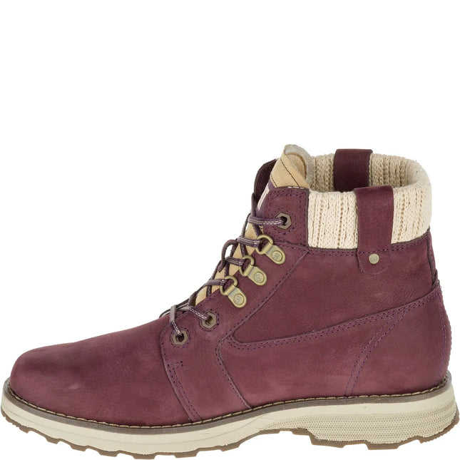Botín Caterpillar Charli Mujer Café Cuero Nubuck Urbano