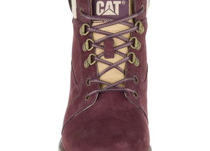 Botín Caterpillar Charli Mujer Café Cuero Nubuck Urbano
